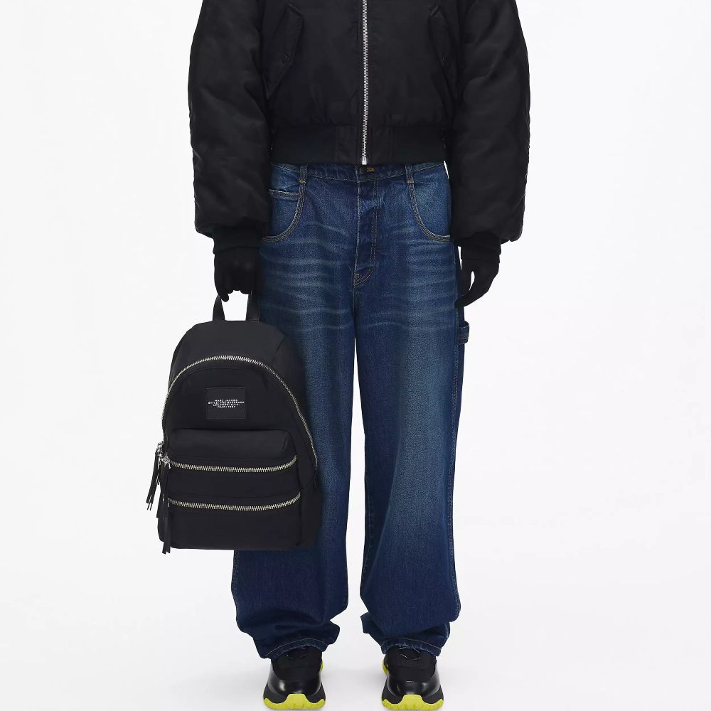 РЮКЗАК MARC JACOBS LARGE THE BIKER NYLON LARGE BACKPACK BLACK