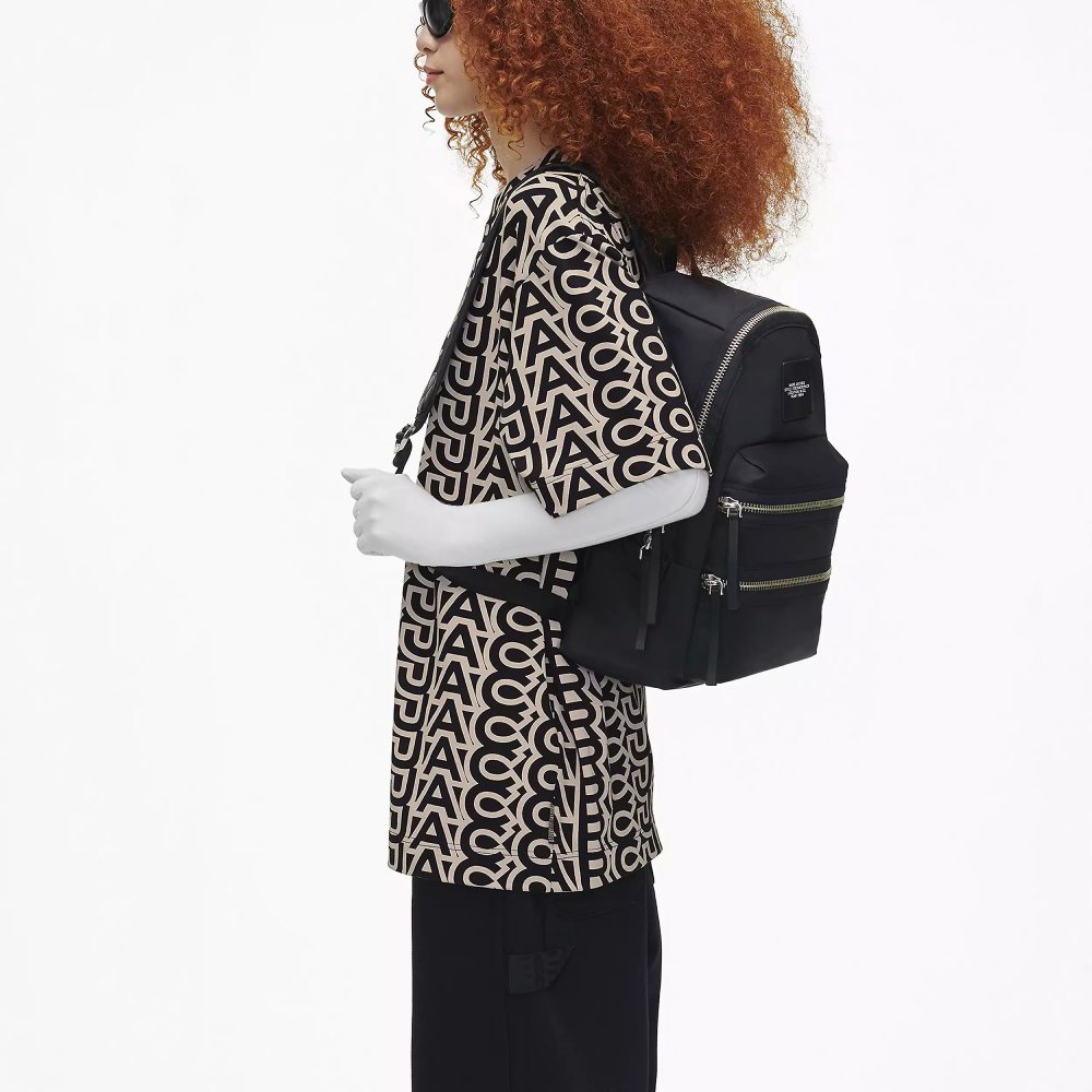 РЮКЗАК MARC JACOBS LARGE THE BIKER NYLON LARGE BACKPACK BLACK