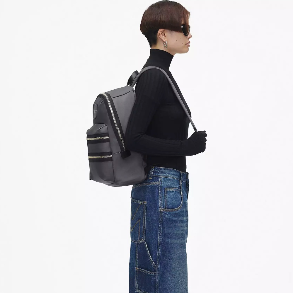 РЮКЗАК MARC JACOBS LARGE THE BIKER NYLON LARGE BACKPACK DARK SHADOW