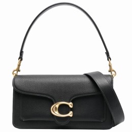  Сумка Coach Tabby 26  Leather Shoulder Bag Black