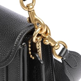  Сумка Coach Tabby 26  Leather Shoulder Bag Black
