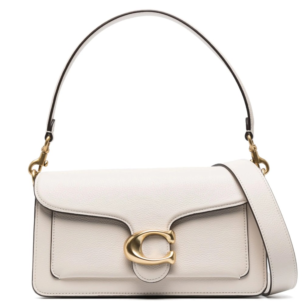  Сумка Coach Tabby 26  Leather Shoulder Bag White