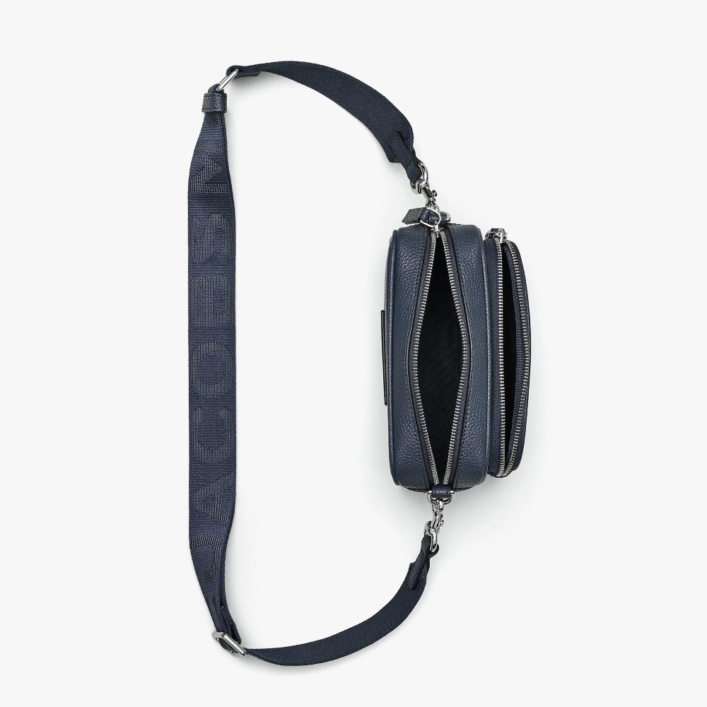 СУМКА  MARC JACOBS THE LEATHER CROSSBODY BAG BLUE SEA