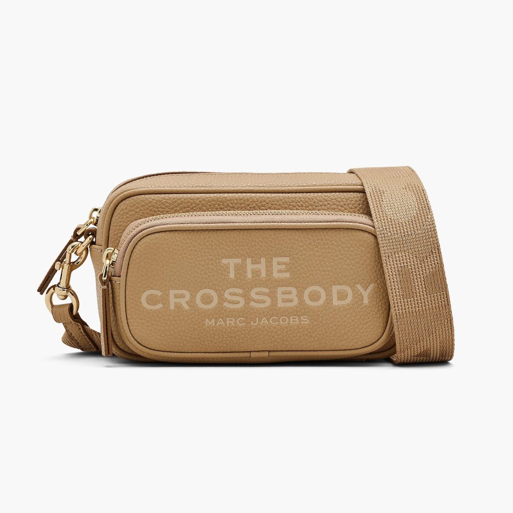СУМКА  MARC JACOBS THE LEATHER CROSSBODY BAG CAMEL