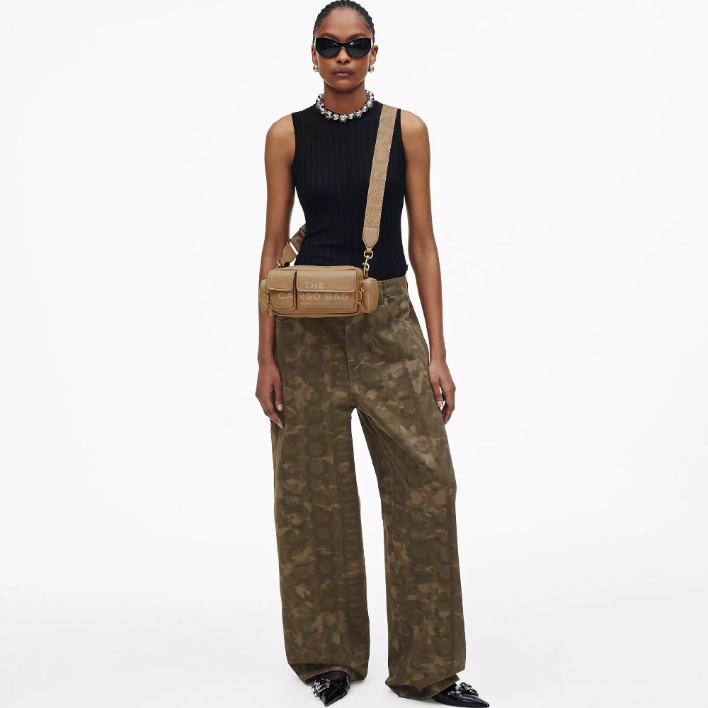 СУМКА  MARC JACOBS THE LEATHER CARGO BAG CAMEL