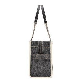 СУМКА MARC JACOBS THE DENIM CHAIN MEDIUM TOTE BAG BLACK WASH