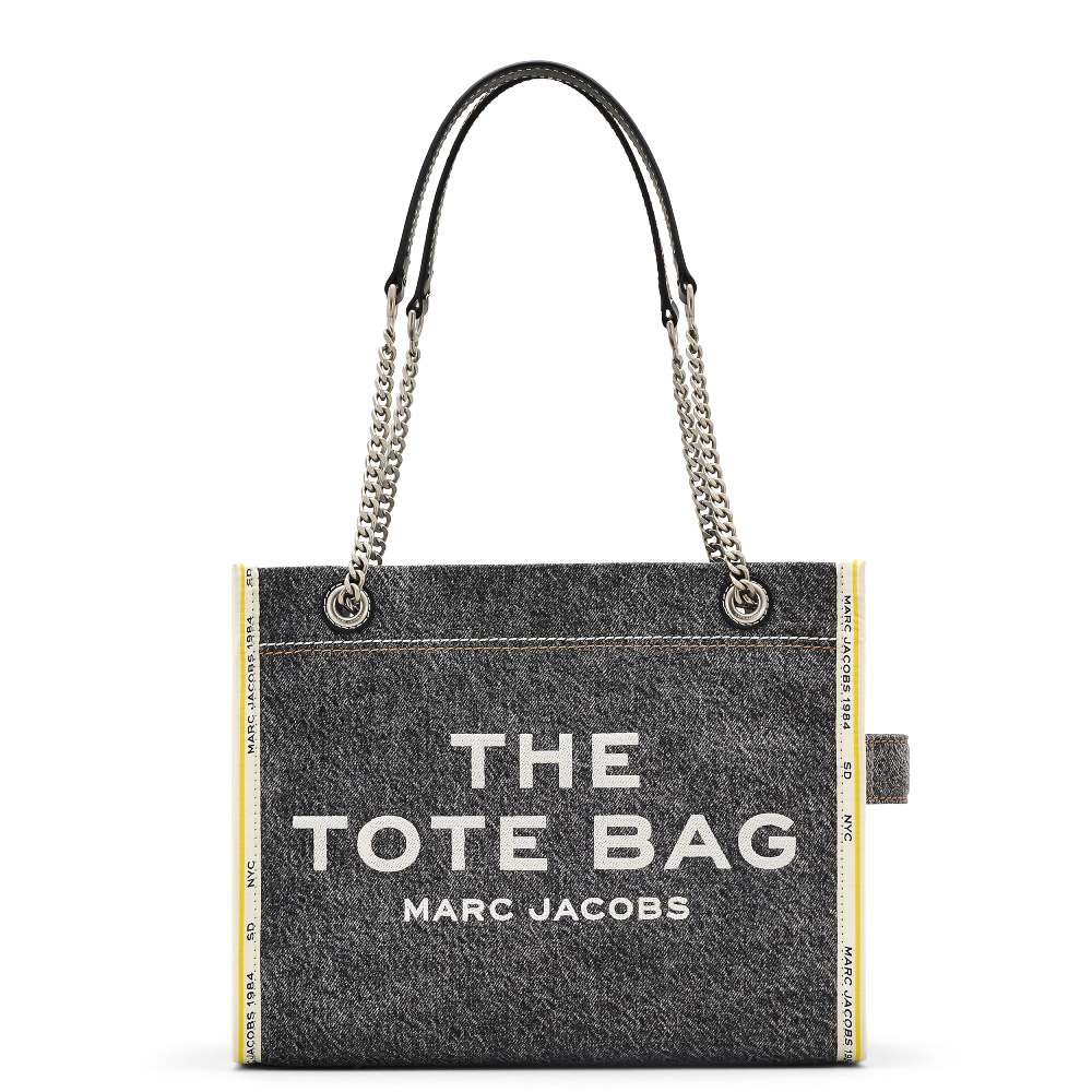 СУМКА MARC JACOBS THE DENIM CHAIN MEDIUM TOTE BAG BLACK WASH