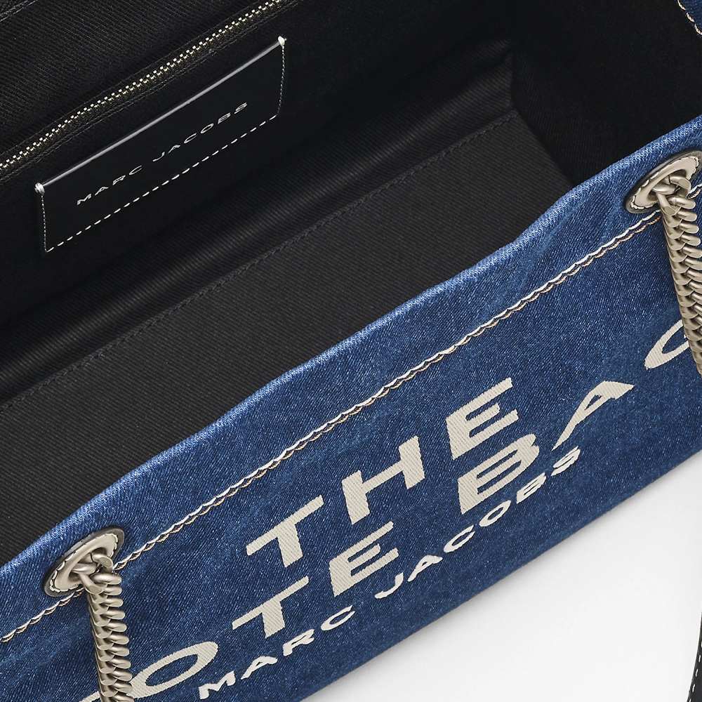 СУМКА MARC JACOBS THE DENIM CHAIN MEDIUM TOTE BAG DARK WASH