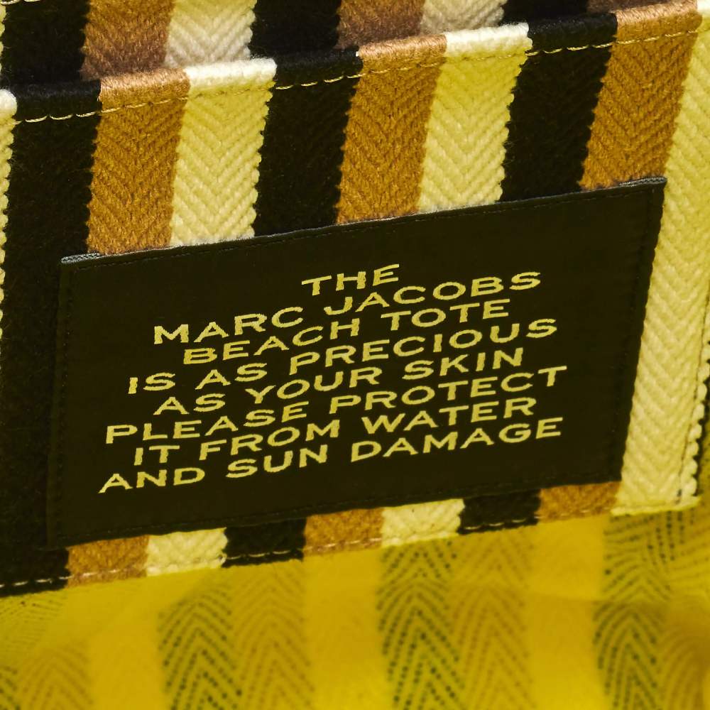 СУМКА MARC JACOBS THE STRIPED JACQUARD BEACH TOTE BAG CAMEL MULTI