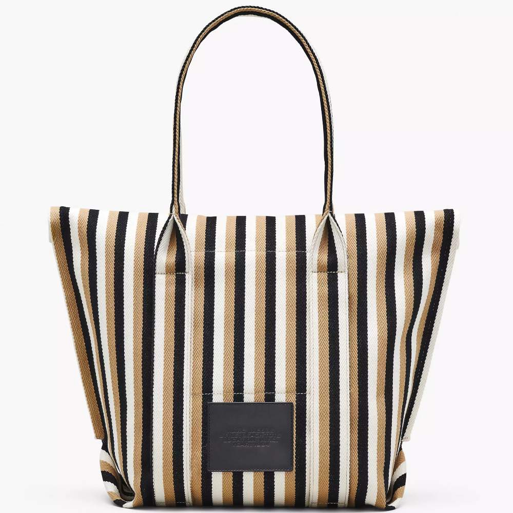 СУМКА MARC JACOBS THE STRIPED JACQUARD BEACH TOTE BAG CAMEL MULTI