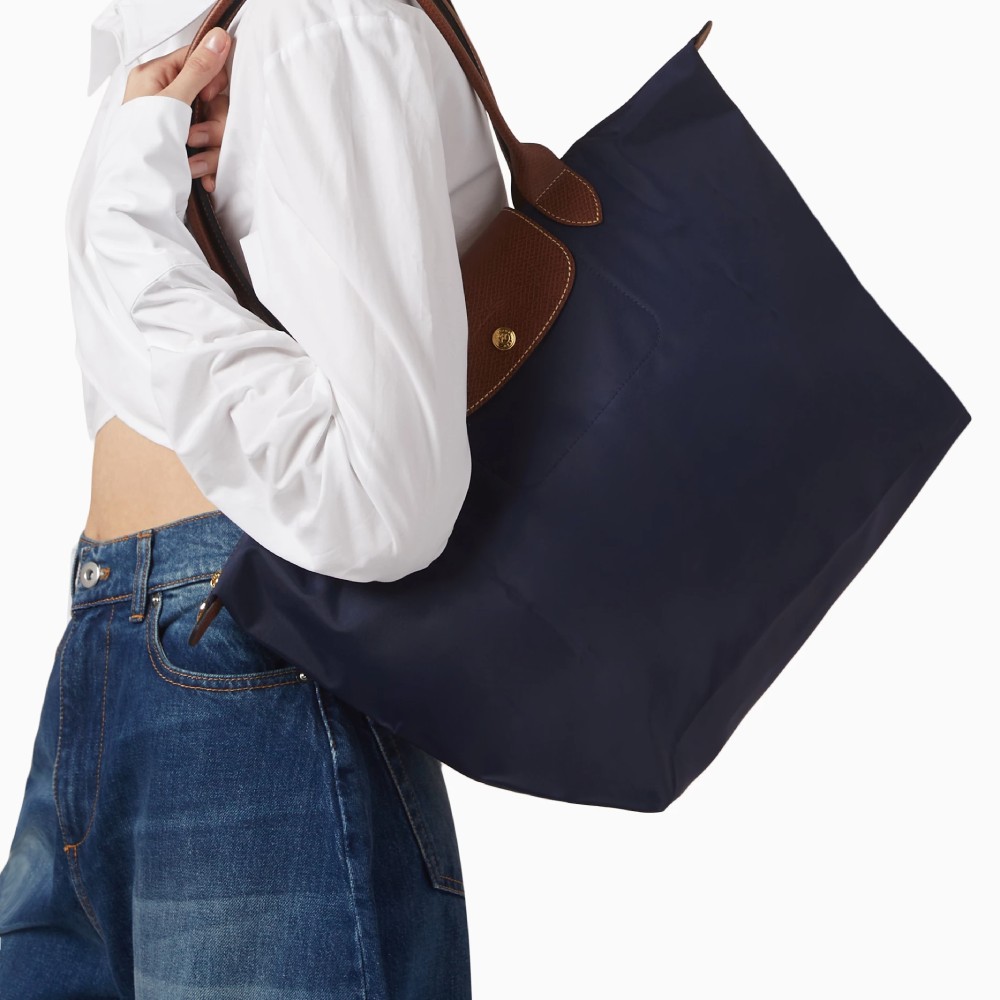Сумка  Longchamp Le Pliage Original L Tote bag  Navy - Canvas
