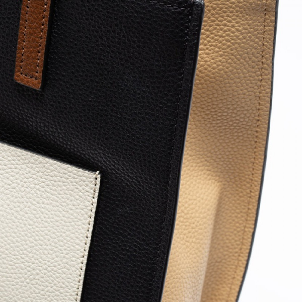 СУМКА MARC JACOBS THE LEATHER GRIND COLORBLOCK MEDIUM TOTE BLACK/MULTI