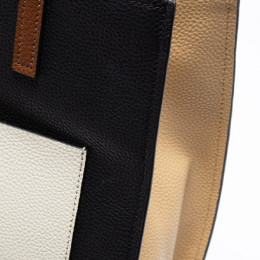 СУМКА MARC JACOBS THE LEATHER GRIND COLORBLOCK MEDIUM TOTE BLACK/MULTI