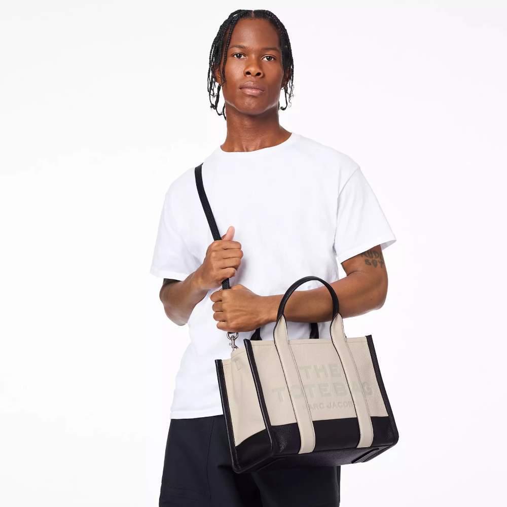 СУМКА MARC JACOBS THE LEATHER COLORBLOCK MEDIUM TOTE BAG IVORY MULTI