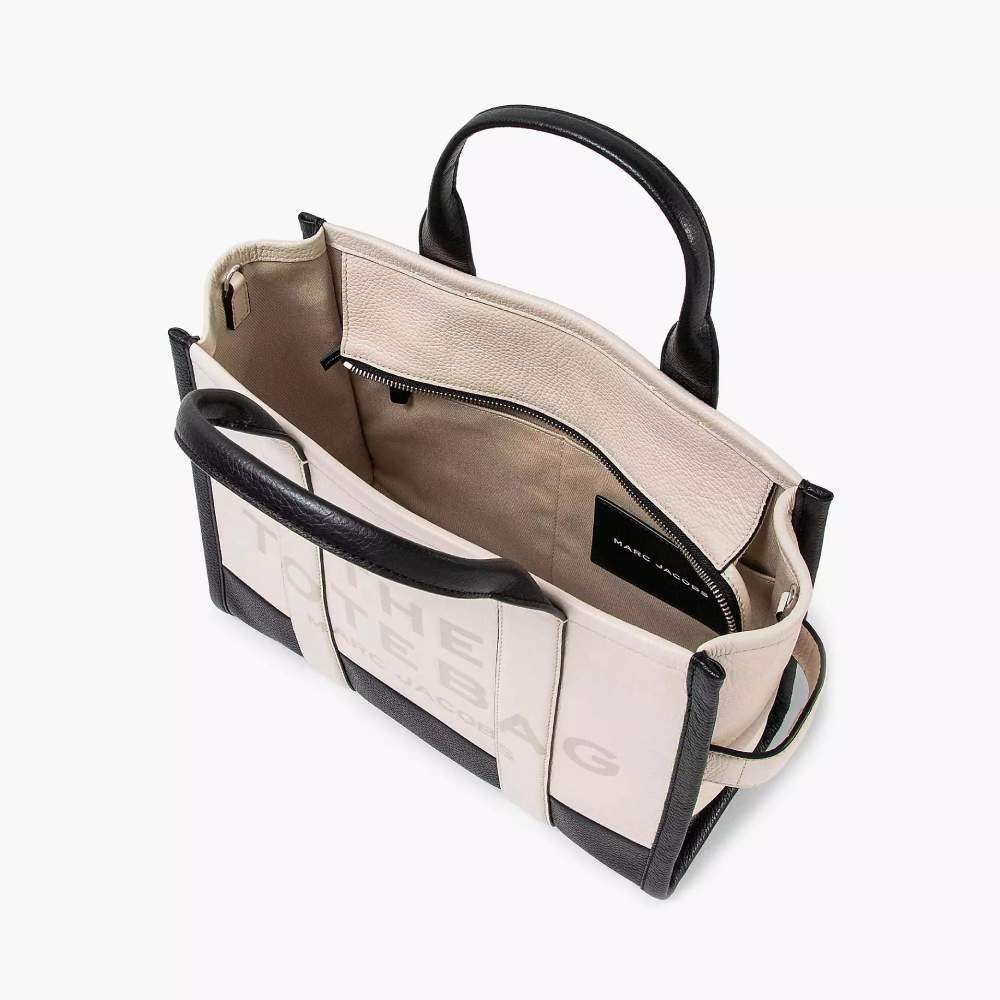 СУМКА MARC JACOBS THE LEATHER COLORBLOCK MEDIUM TOTE BAG IVORY MULTI