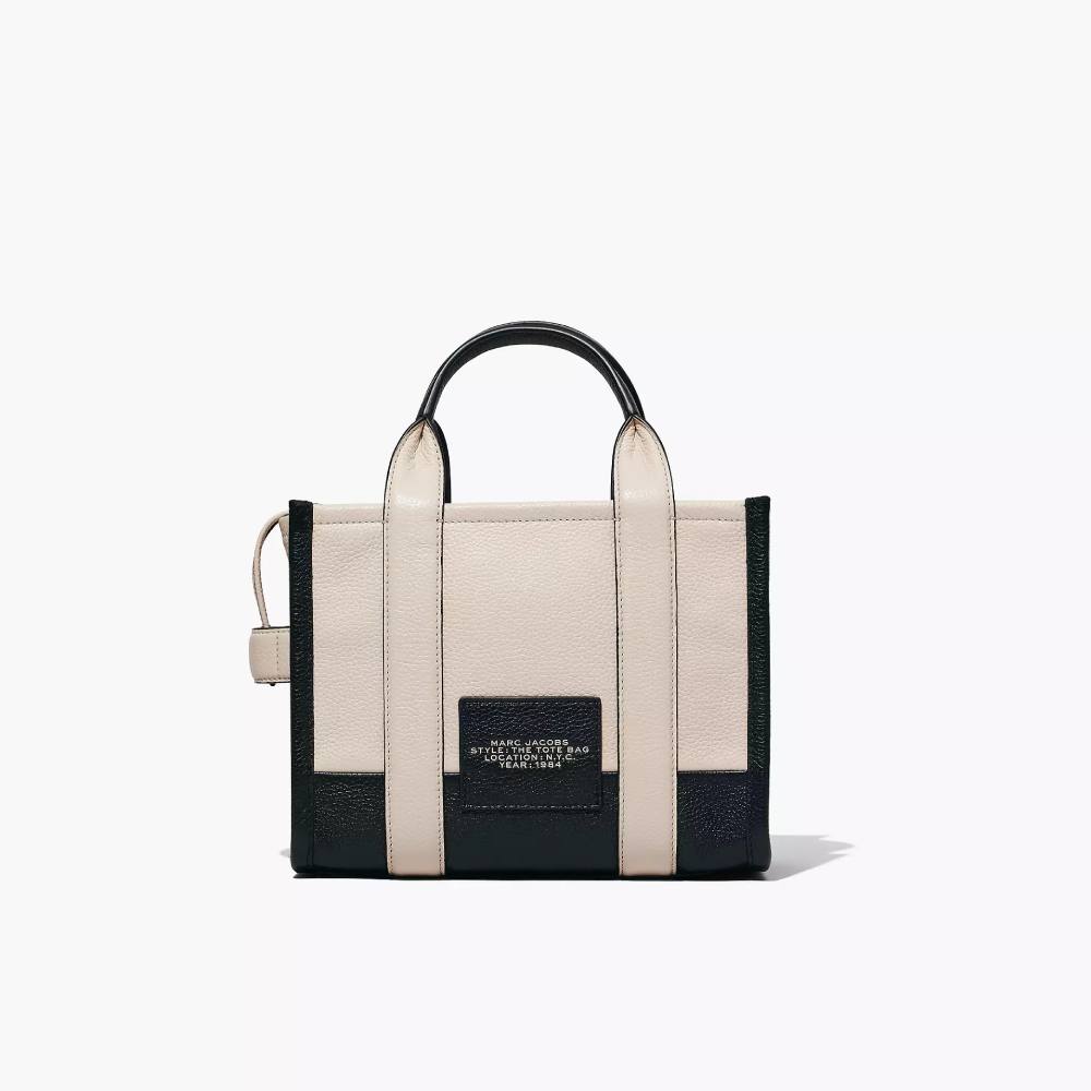 СУМКА MARC JACOBS THE LEATHER COLORBLOCK SMALL TOTE BAG IVORY MULTI