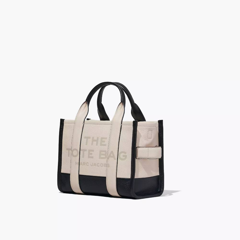 СУМКА MARC JACOBS THE LEATHER COLORBLOCK SMALL TOTE BAG IVORY MULTI