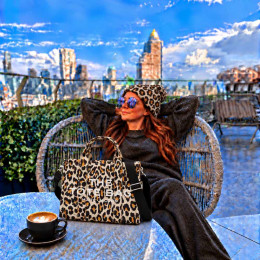 СУМКА MARC JACOBS THE MEDIUM TOTE BAG TRAVELLER LEOPARD