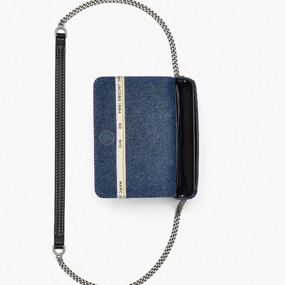 СУМКА  MARC JACOBS THE DENIM MINI BAG DARK WASH