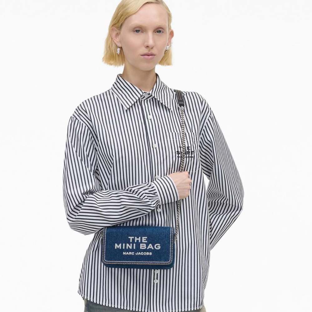 СУМКА  MARC JACOBS THE DENIM MINI BAG DARK WASH