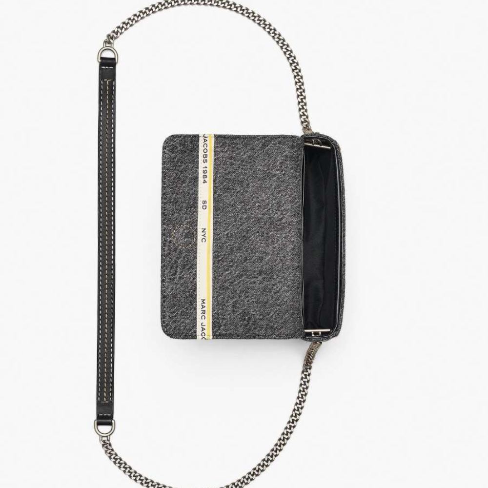 СУМКА  MARC JACOBS THE DENIM MINI BAG BLACK WASH