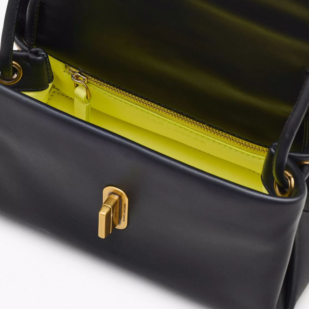 СУМКА  MARC JACOBS THE LEATHER MINI DUAL BAG  BLACK
