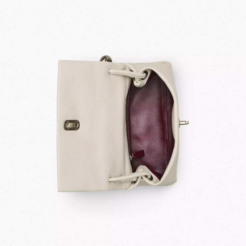 СУМКА  MARC JACOBS THE LEATHER MINI DUAL BAG  CLOUD WHITE