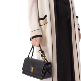 СУМКА  MARC JACOBS THE LEATHER MINI DUAL BAG  BLACK