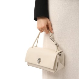 СУМКА  MARC JACOBS THE LEATHER MINI DUAL BAG  CLOUD WHITE
