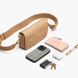 СУМКА  MARC JACOBS THE LEATHER MINI BAG  BOW PINK