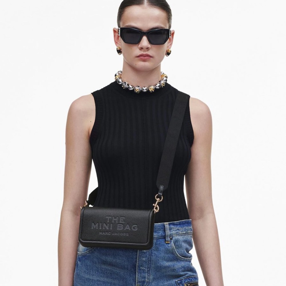 СУМКА  MARC JACOBS THE LEATHER MINI BAG BLACK