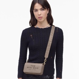 СУМКА  MARC JACOBS THE LEATHER MINI BAG CEMENT