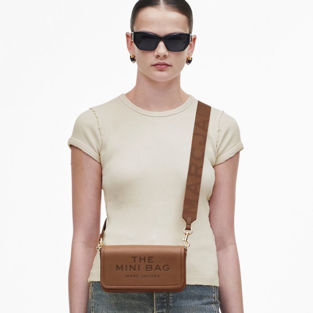 СУМКА  MARC JACOBS THE LEATHER MINI BAG  ARGAN OIL