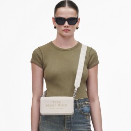 СУМКА  MARC JACOBS THE LEATHER MINI BAG COTTON