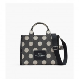 СУМКА MARC JACOBS THE JACQUARD SMALL TOTE BAG BLACK/IVORY