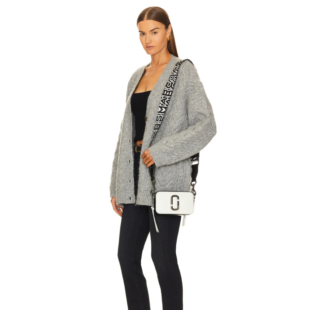 СУМКА MARC JACOBS THE BI-COLOR SNAPSHOT BLACK/WHITE