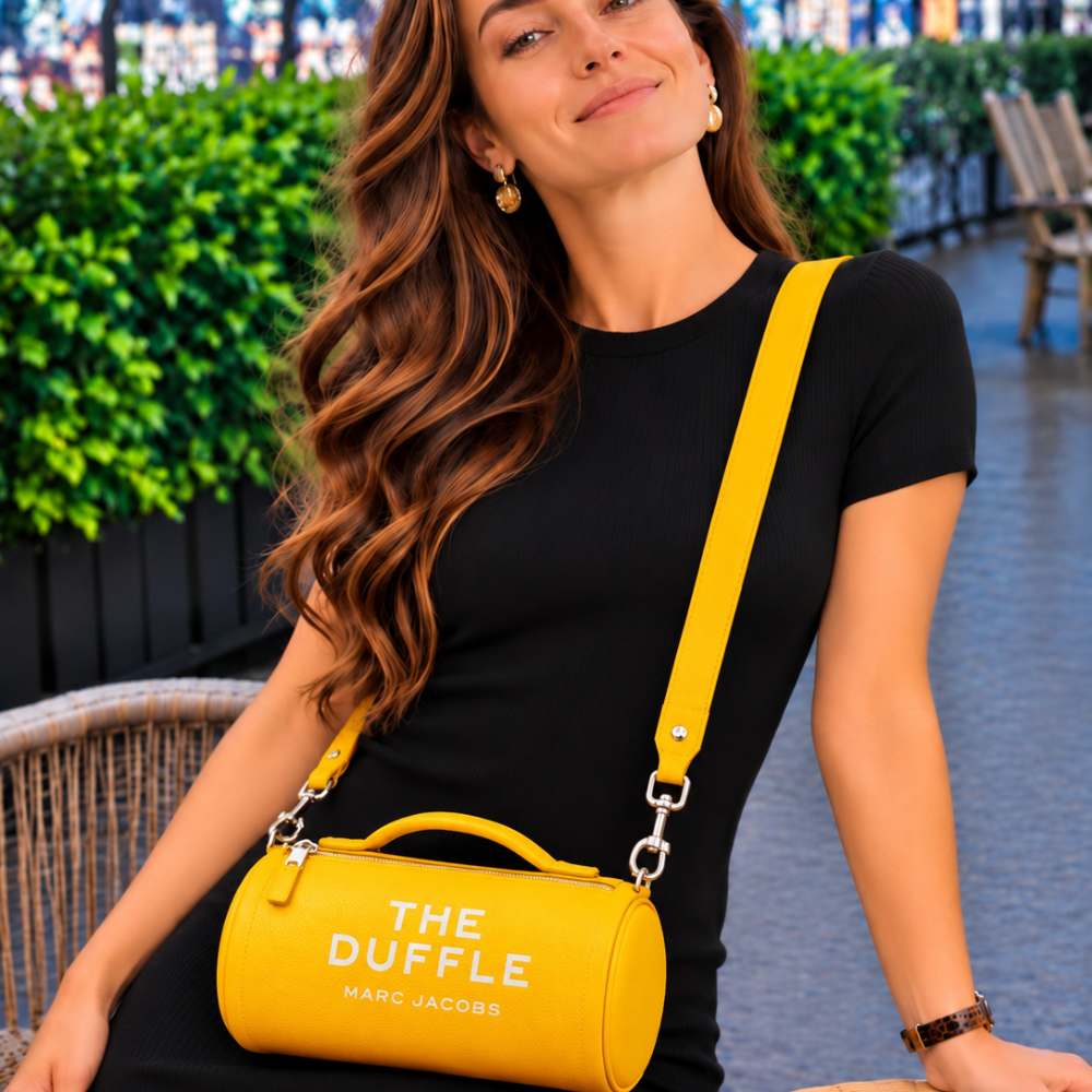 СУМКА MARC JACOBS THE LEATHER DUFFLE BAG YELLOW