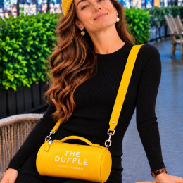 СУМКА MARC JACOBS THE LEATHER DUFFLE BAG YELLOW