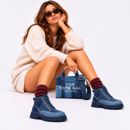 СУМКА MARC JACOBS THE DENIM SMALL TOTE BAG BLUE