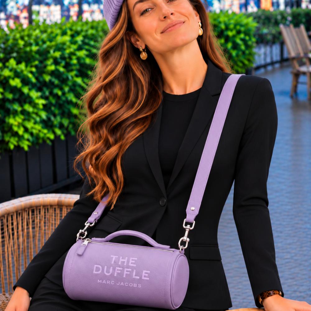 СУМКА MARC JACOBS THE LEATHER DUFFLE BAG LAVENDER